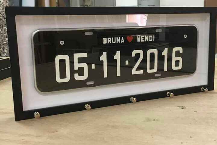 Placa do carro (personalizada) - 1
