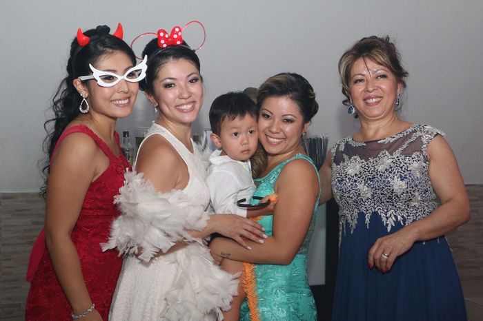 Minhas irmãs, meu sobrinho e min ha mamis