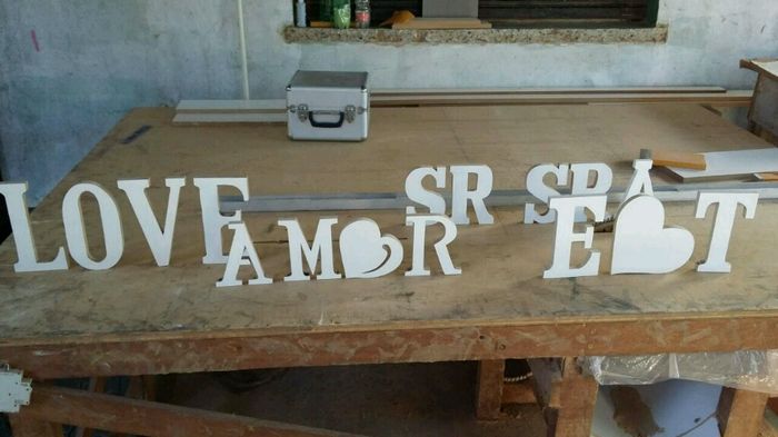 Letras em mdf "estão prontas" - 2