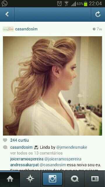 Penteado semi-preso - 1