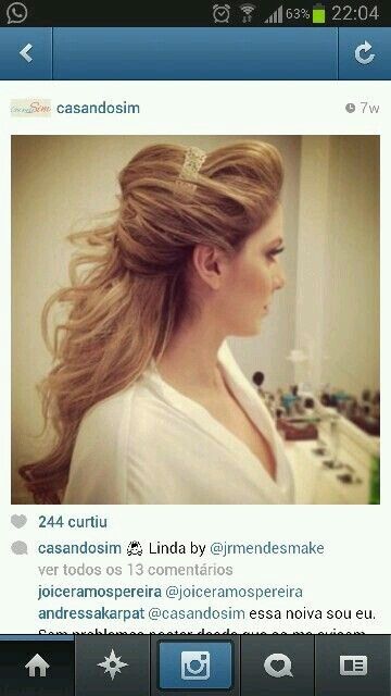 Penteado semi-preso - 1
