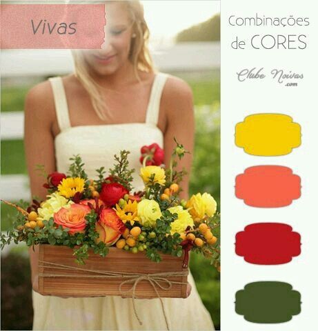 Paleta de cores - vestido das madrinhas - 1