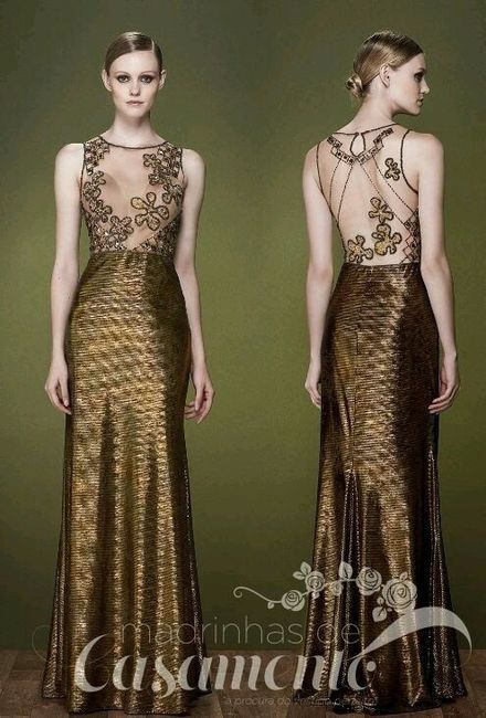 Vestido bronze