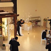 nossa entrada com direito a fogos