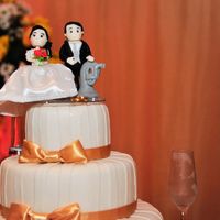 bolo fake e noivinhos