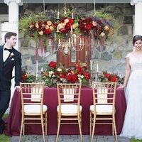 casamento vermelho e dourado