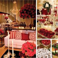 casamento vermelho e dourado