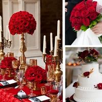 casamento vermelho e dourado