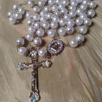 Meu terço de Noiva. Eu que fiz :)