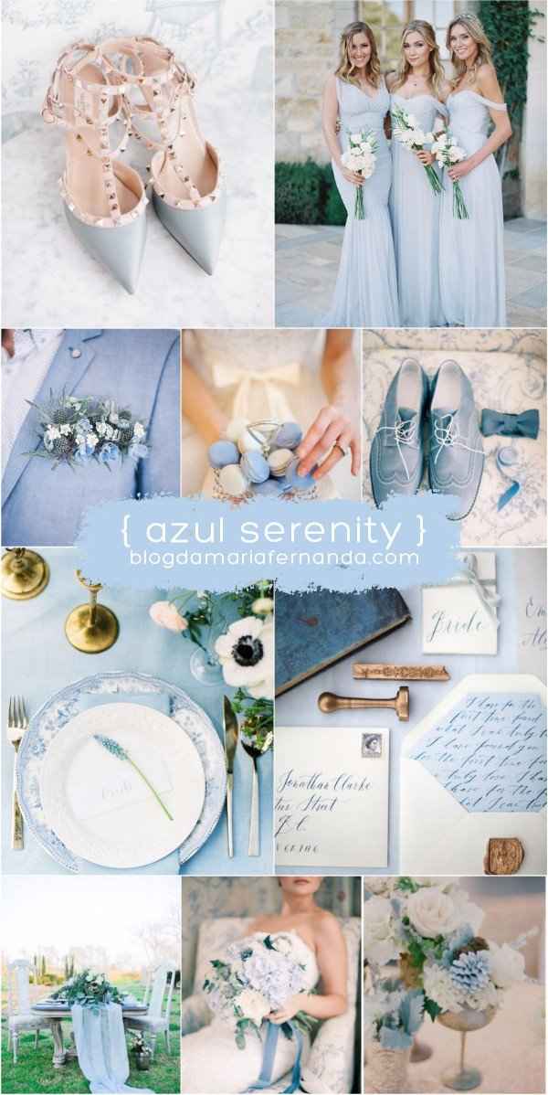 Quero a coloração azul serenity, super combina com casamento mais praiano né? O que vocês acham?
