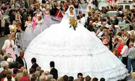 Vestido super volumoso...