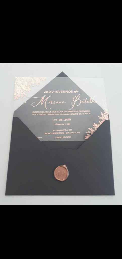 Convite de casamento em acrílico - 1
