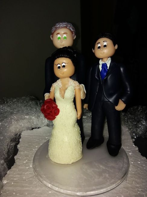 Nosso topo de bolo: eu, ele e meu enteado...