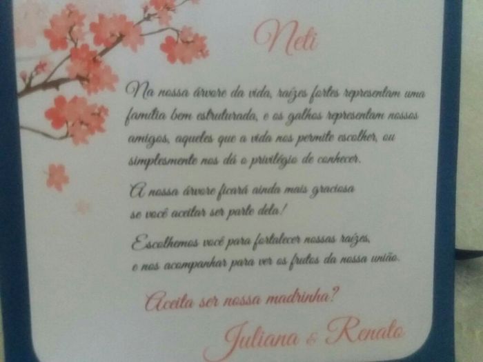 Convite padrinhos diferente - 3