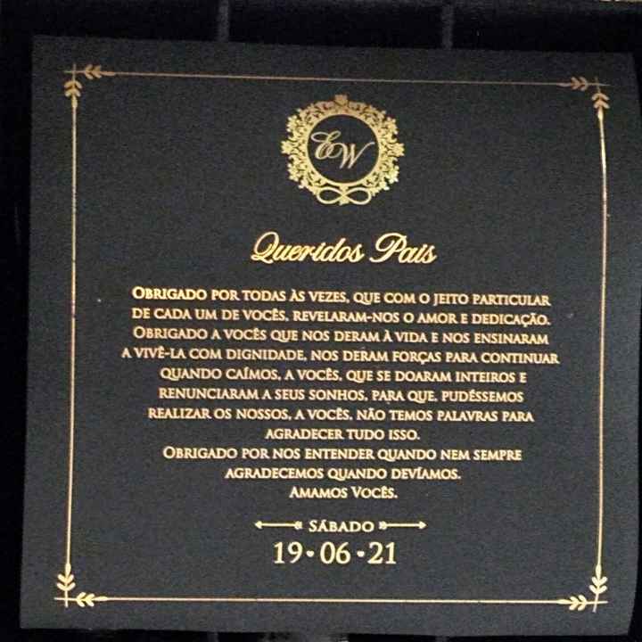 Caixa de lembrança dos padrinhos e pais! - 3