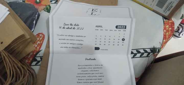 Lembrança padrinhos sacola kraft - 8