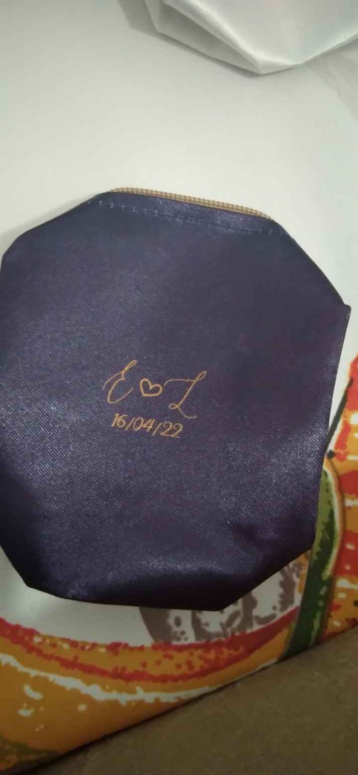 Lembrança padrinhos sacola kraft - 17