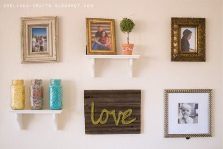 Decoração com linhas e pregos