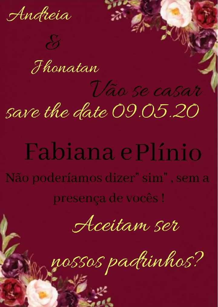 Save the date padrinhos (pré convite) - 3