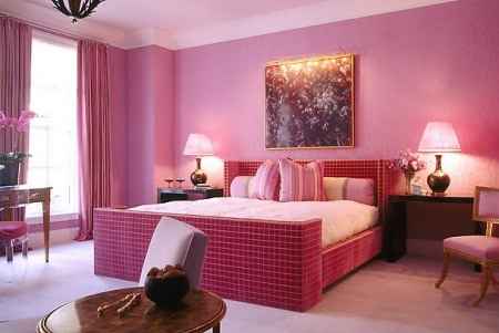 Quarto de casal rosa