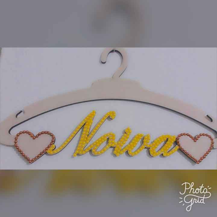 Meu cabide decorado 👰🏽😍 - 1