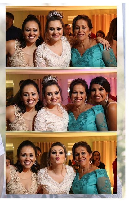 Fotos pelo totem-Minha mãe, irmã e madrinha