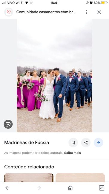 Gravata dos Padrinhos e Vestido das Madrinhas Pink/fúcsia 3