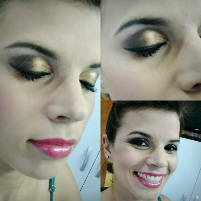 Dourado com cantinhos escuros