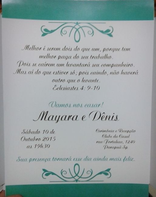 Meu convite!