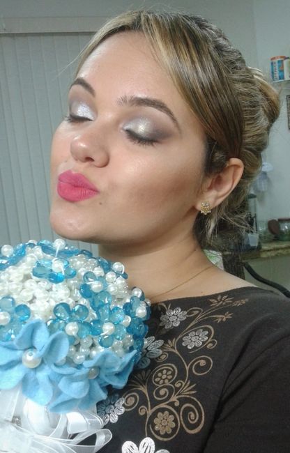 Teste de make! feito pela própria noiva! - 4