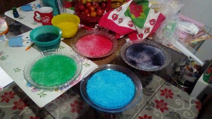 Fazendo meu arroz colorido e surpresa - 4