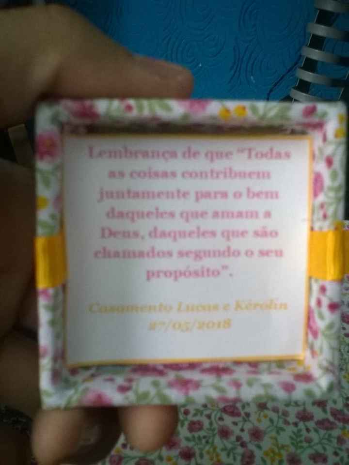 Lembrancinha - caixinha de promessas