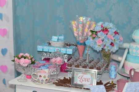 Doces da mesa lado esquerdo