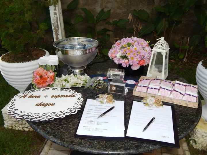 Mesa do cerimonial