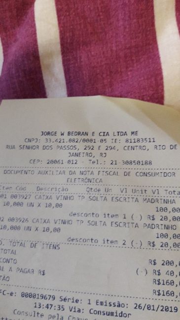Vem vê as caixinhas dos padrinhos - 1