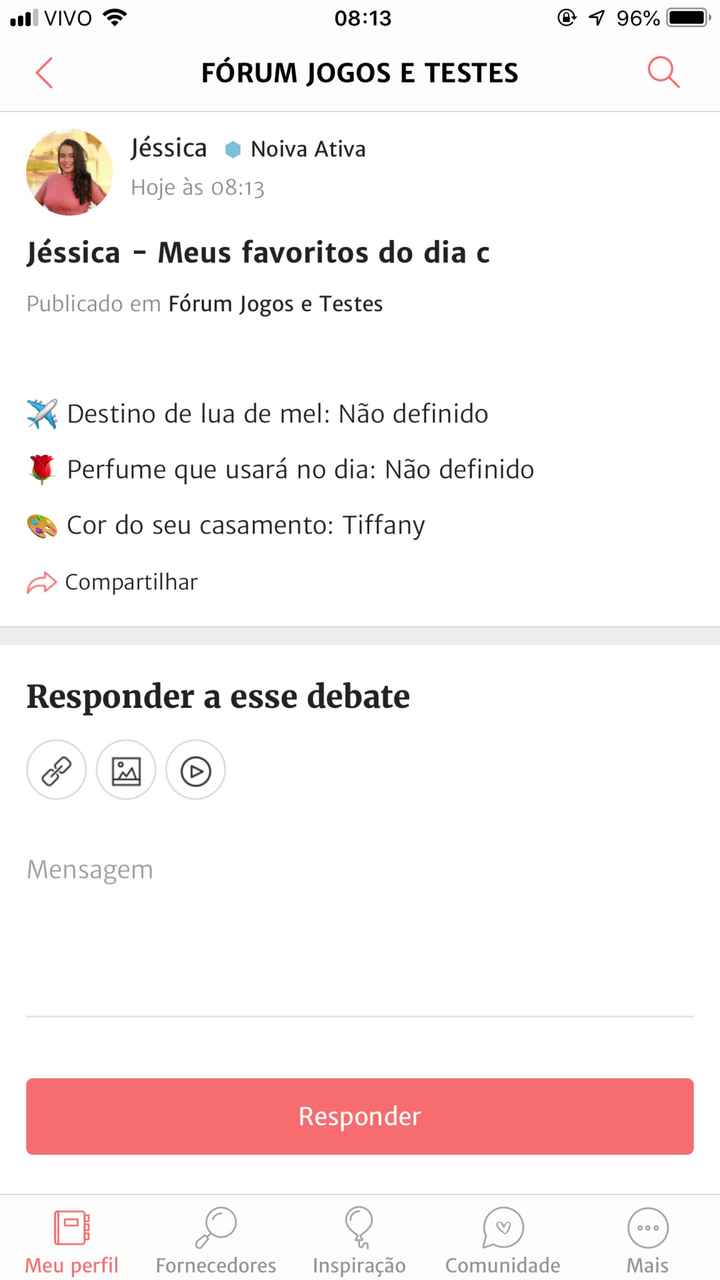 ÚLTIMO PASSO: Compartilhe seus favoritos de casamento! - 1