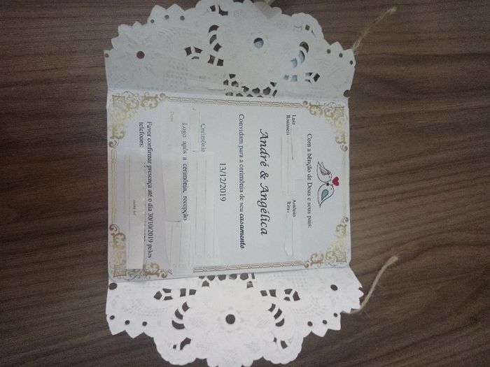 Nosso convite Diy. - 2