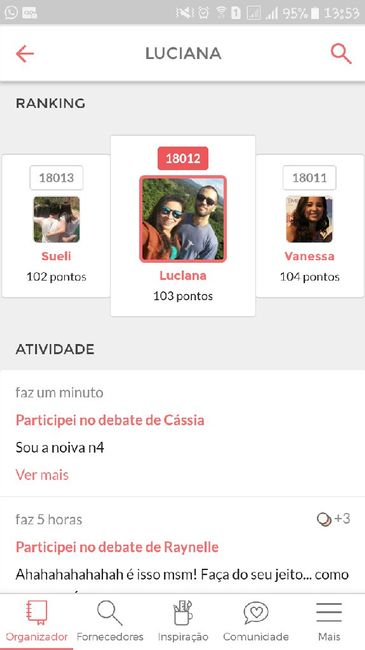 Qual sua posição no ranking? 1