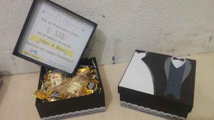 esses forem do padrinhos, fizemos tudo..como trabalhamos com grafica isso facilita um pouco