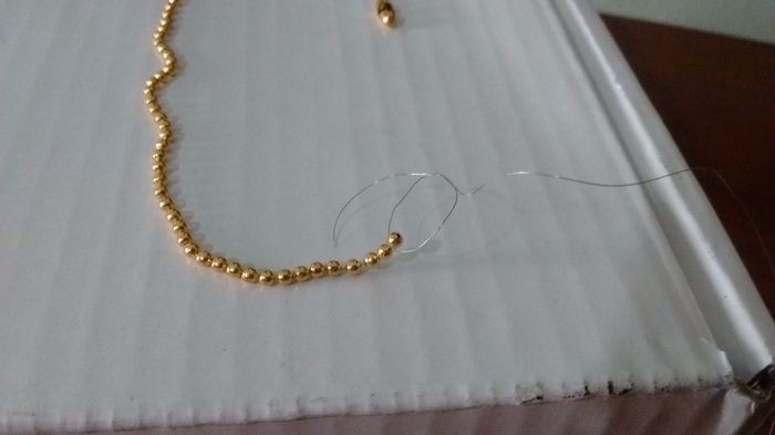 fio metálico que utilizei para prender