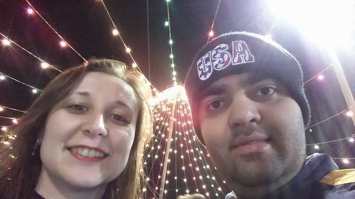 Eu e meu amor na festa Italiana!!!