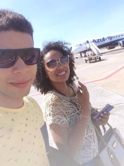 sim nos viajamos e tivemos a primeira experiencia de andar de aviao juntos rsrsrs