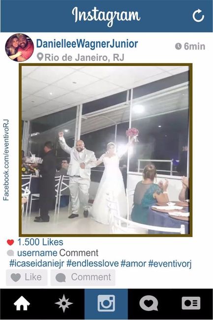 Quem colocasse a # no nosso casamento, imprimia automático 