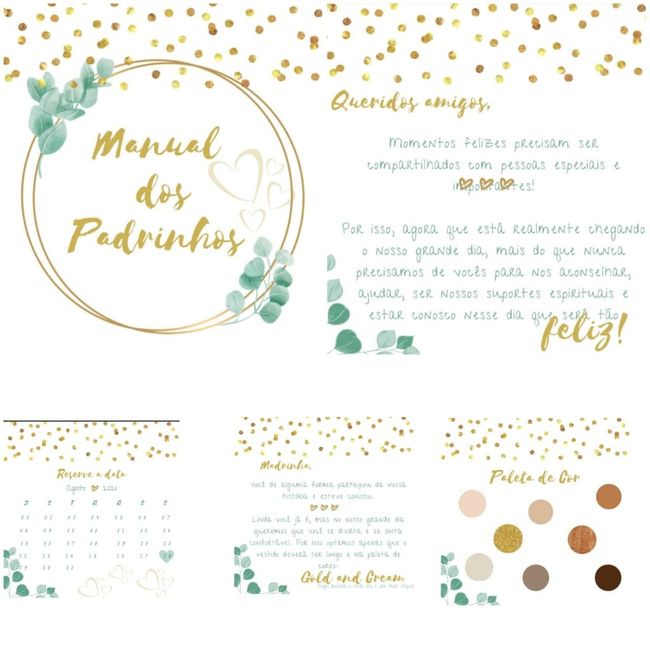 Convite e Manual dos Padrinhos - diy - Ficou bom? 1