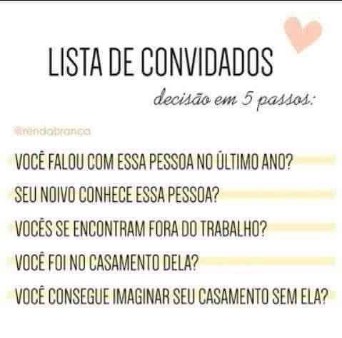 Lista de convidados 📝 - 1