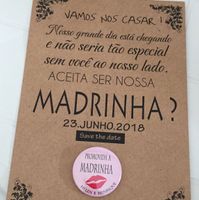  Convite para padrinhos com balão - 1