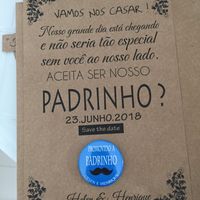  Convite para padrinhos com balão - 2