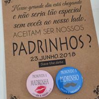  Convite para padrinhos com balão - 3