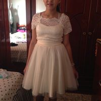 Essa é minha daminha e o vestido que ela vai usar...