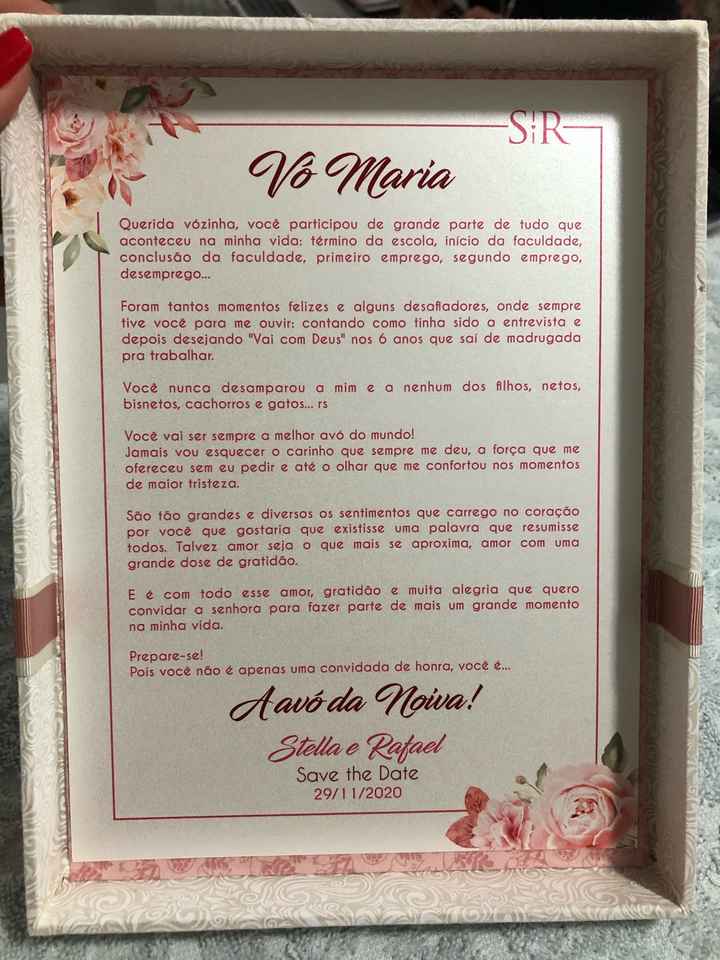 Caixa convite da minha vózinha amada! - 10